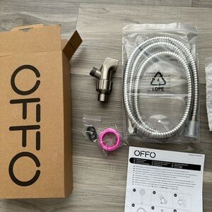 OFFO 1.5m Stainless Steel Hose Kit in Brushed Nickel
